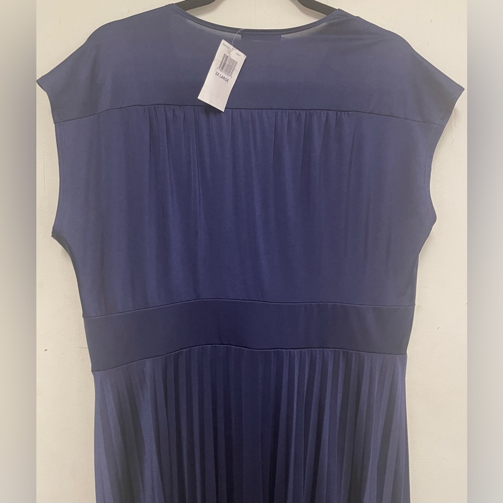 Pleated Midi Dress